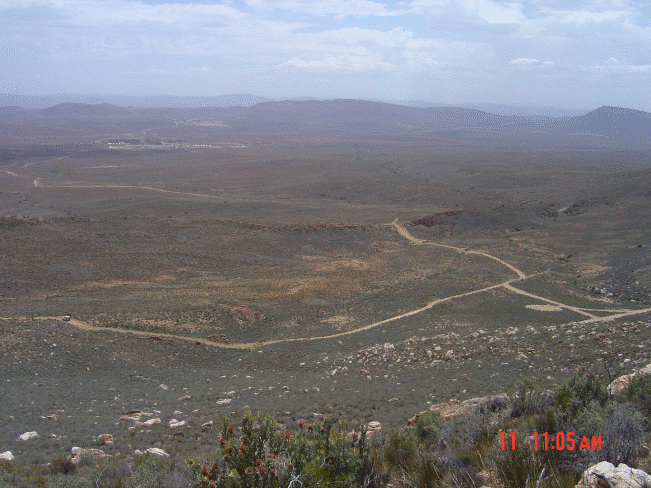 A view of the site in Matjiesfontein.